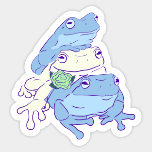 Achillean Pride Frog Stack Sticker